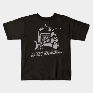 abby normal// black white design T-Shirt Kids T-Shirt